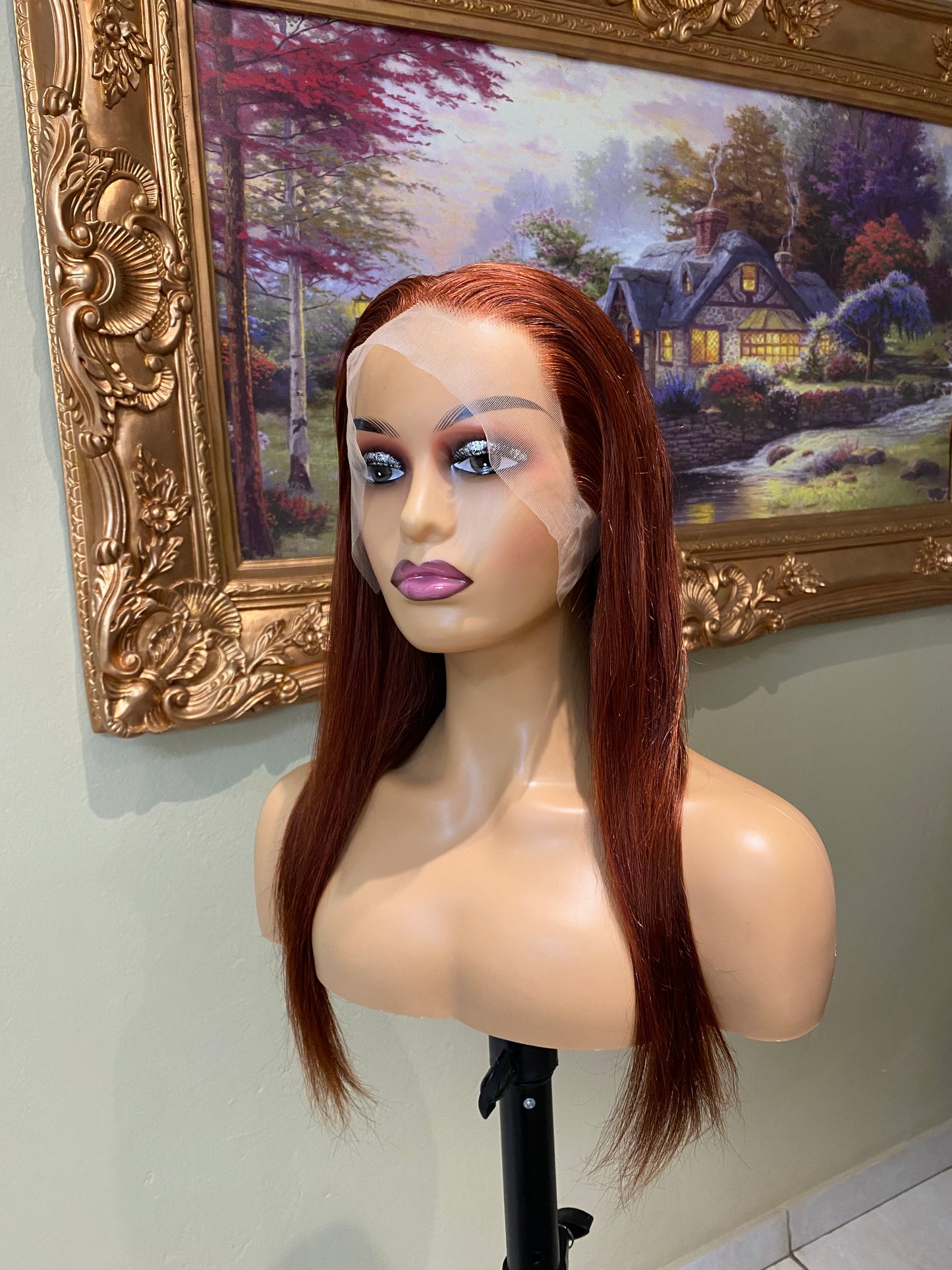 Rusty Red Straight Unit - 13x4 Frontal